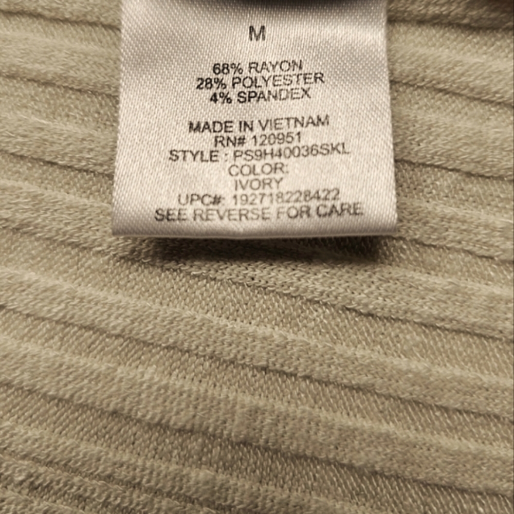 Cream Ribbed Knit Top - Picture 5 of 5